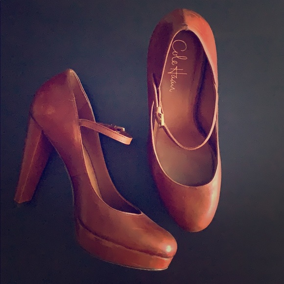 Cole Haan Shoes - Brown Cole Haan Air Platform Pump Mary Jane